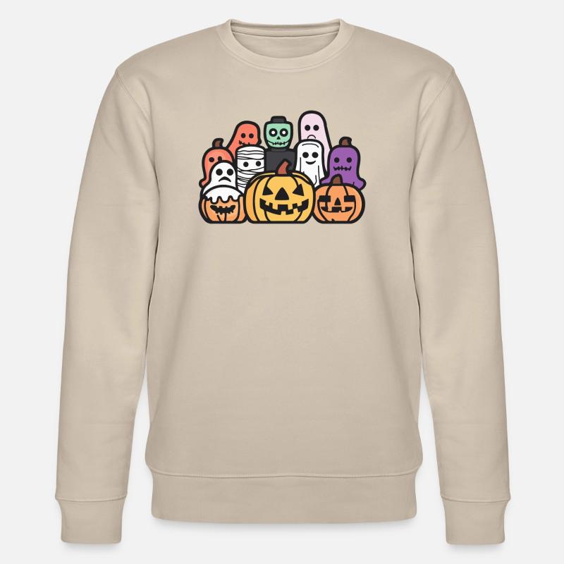 Halloween Party Comic - Stanley/Stella Unisex Bio-Sweatshirt CHANGER  - Beige