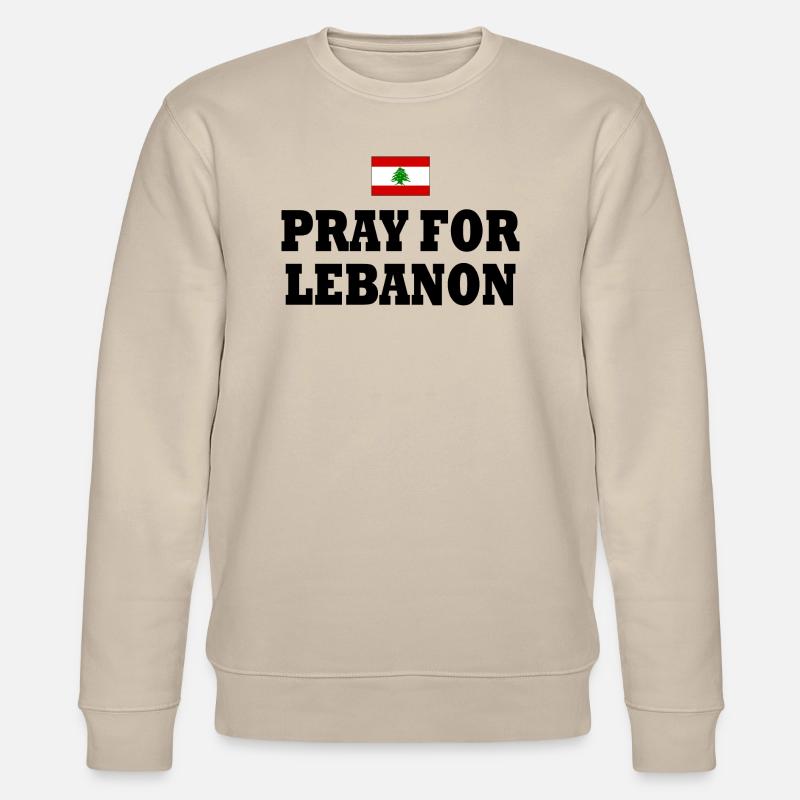 Pray for lebanon - libanon - Stanley/Stella Unisex Bio-Sweatshirt CHANGER  - Beige