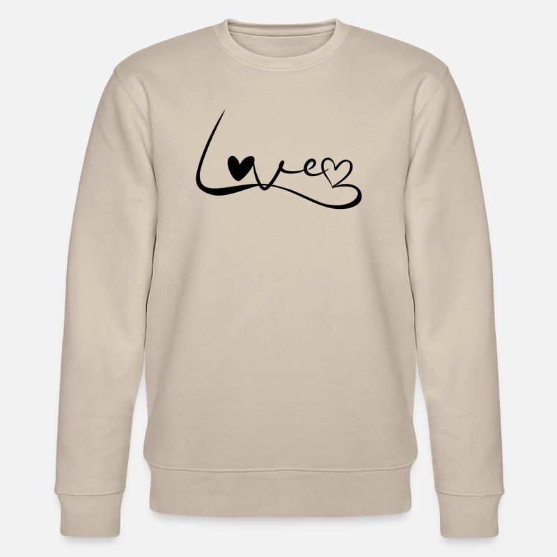 Love Schrift - Stanley/Stella Unisex Bio-Sweatshirt CHANGER  - Beige