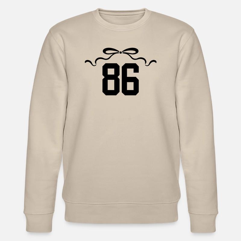 Numéro 86 noeud - 86e anniversaire - Sweat bio CHANGER Stanley/Stella Unisexe - beige