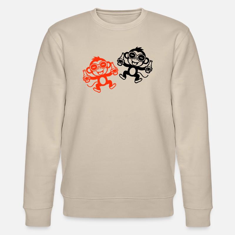 Party Monkey Team Célébrer - Sweat bio CHANGER Stanley/Stella Unisexe - beige