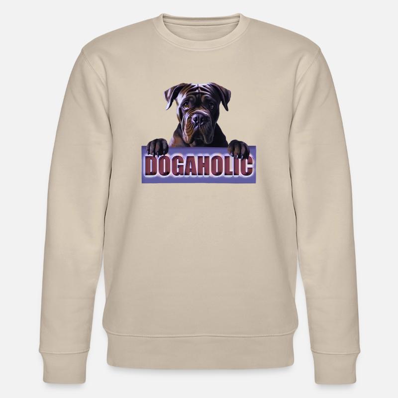 Dogaholic - Stanley/Stella Unisex Bio-Sweatshirt CHANGER  - Beige