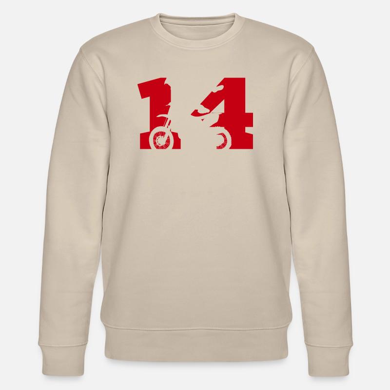Moto 14 Biker - Stanley/Stella Unisex Bio-Sweatshirt CHANGER  - Beige