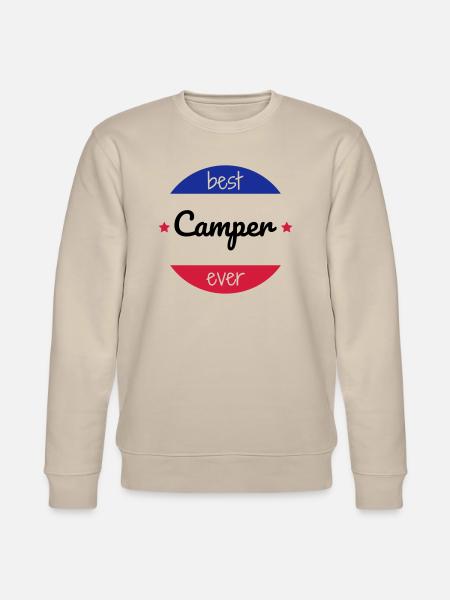 Camping / Camper / Campeur / Camp / Scout - Stanley/Stella CHANGER Unisex Organic Sweatshirt - beige