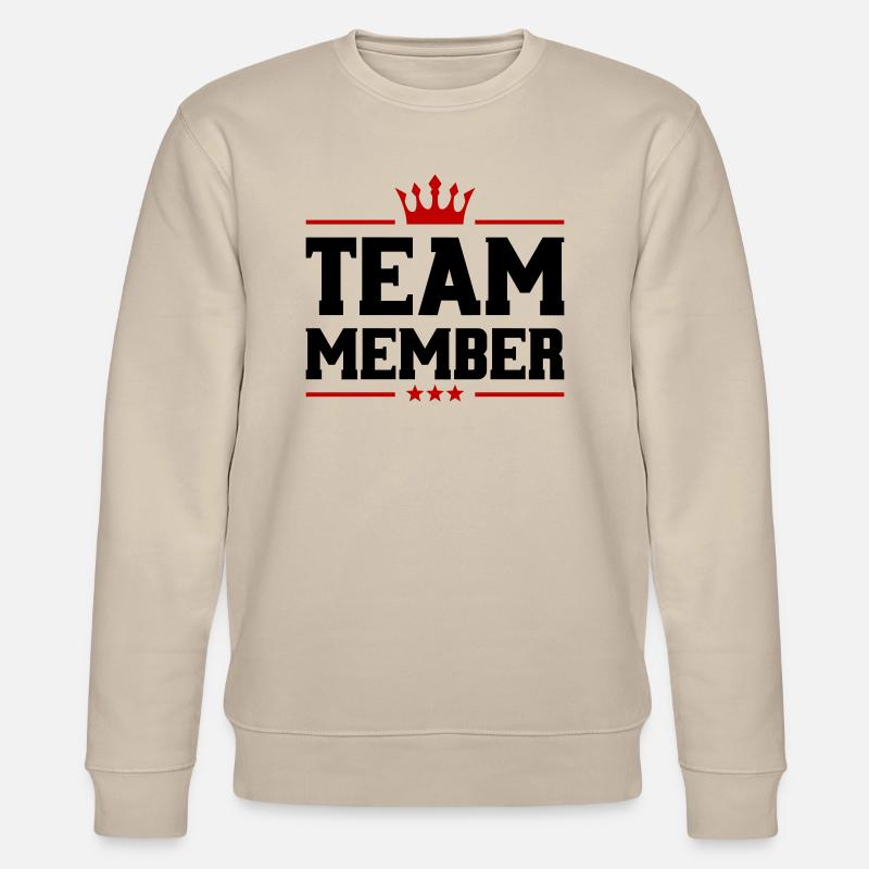 team member krone - Stanley/Stella Unisex Bio-Sweatshirt CHANGER  - Beige