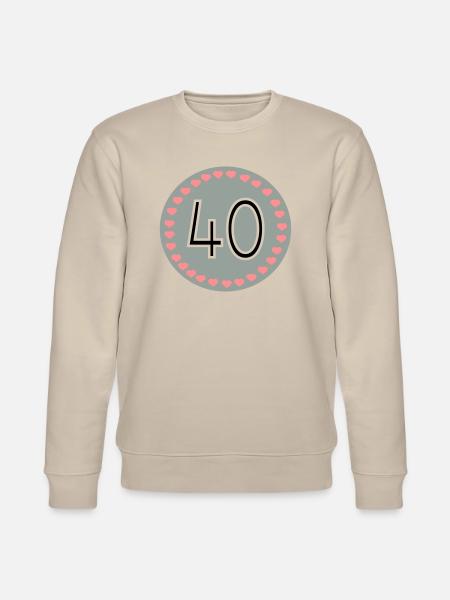 40th birthday - Stanley/Stella CHANGER Unisex Organic Sweatshirt - beige