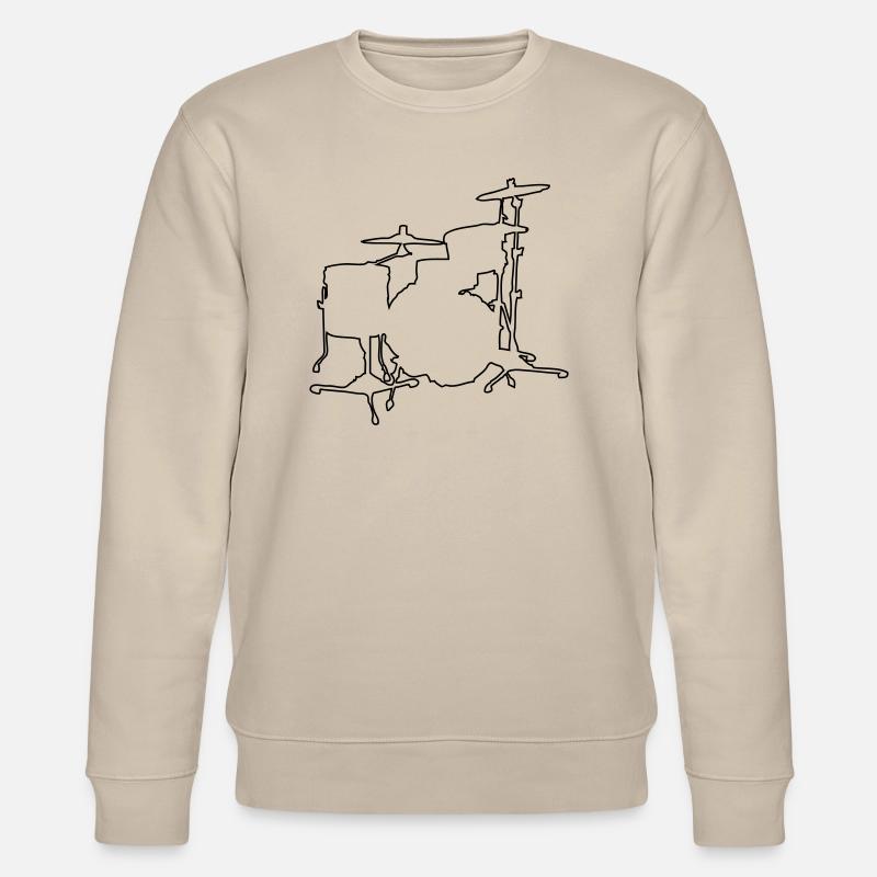 Batteries Silhouette - Sweat bio CHANGER Stanley/Stella Unisexe - beige