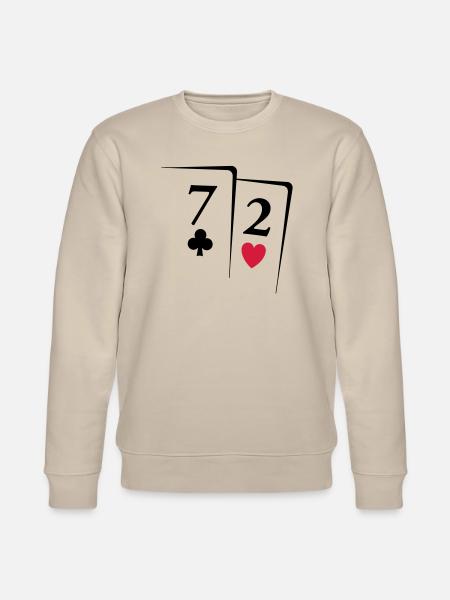 Poker Karten - Stanley/Stella CHANGER Unisex Organic Sweatshirt - beige