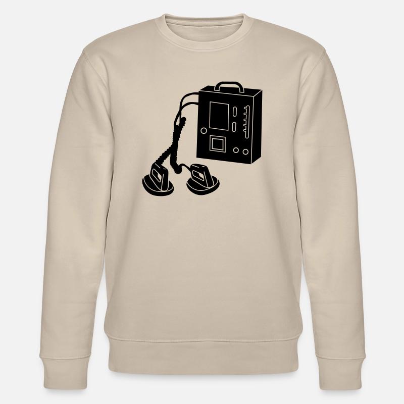 Defibrillatoren_d1 - Stanley/Stella Unisex Bio-Sweatshirt CHANGER  - Beige