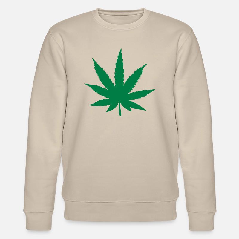 pro_ganja_juste_la_feuille - Stanley/Stella Unisex Bio-Sweatshirt CHANGER  - Beige
