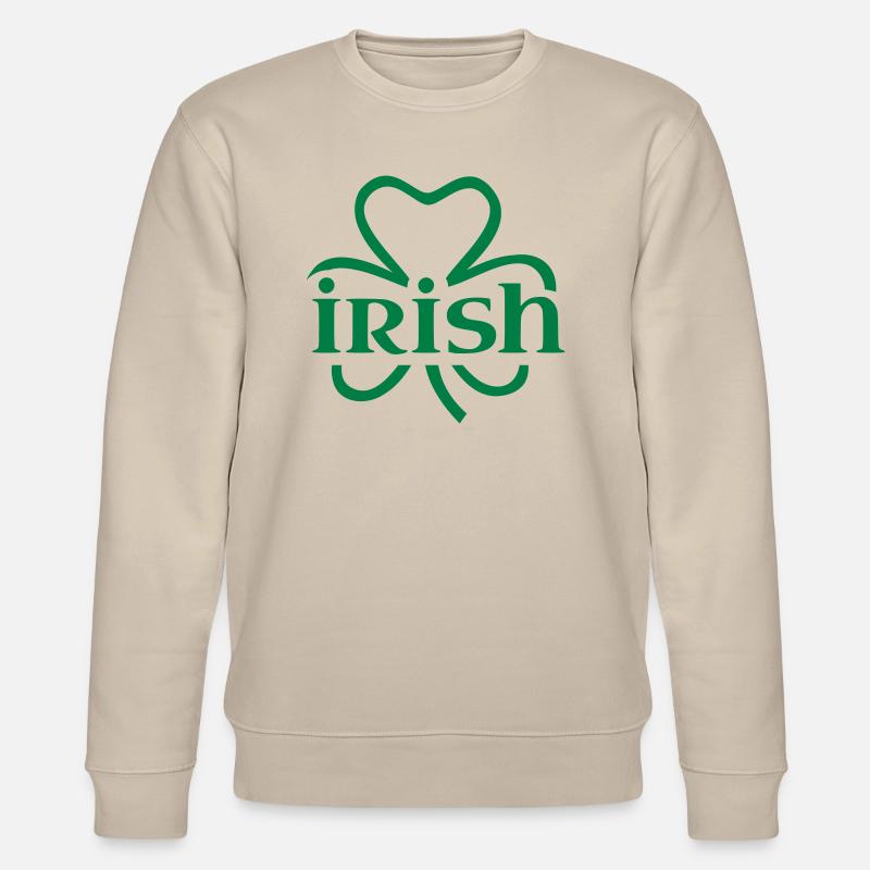Irish shamrock - Stanley/Stella Unisex Bio-Sweatshirt CHANGER  - Beige