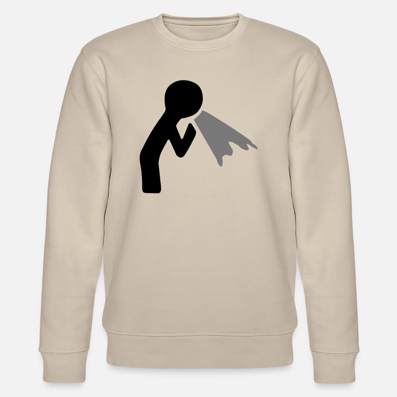 Kotzende Figur - Stanley/Stella Unisex Bio-Sweatshirt CHANGER  - Beige