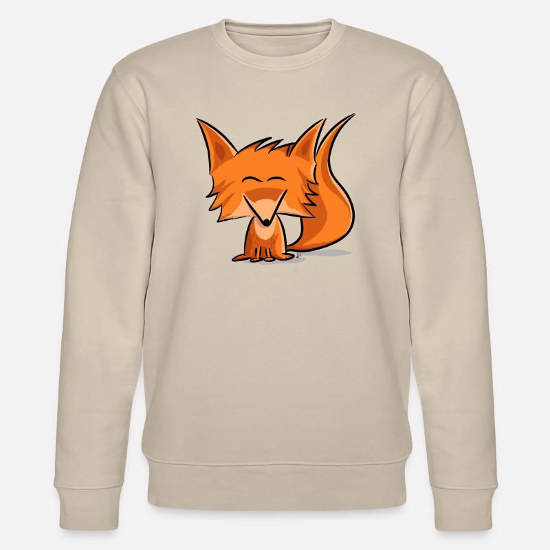 Cute fox - Stanley/Stella Unisex Bio-Sweatshirt CHANGER  - Beige