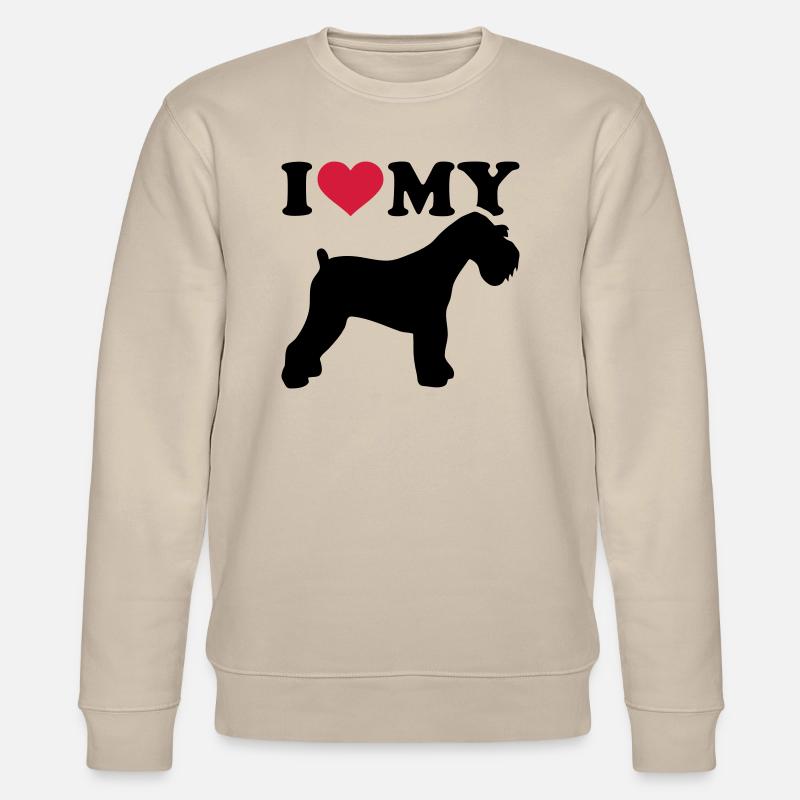 Miniature Schnauzer - Stanley/Stella CHANGER Unisex Organic Sweatshirt - beige