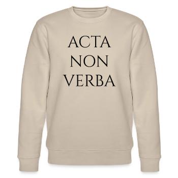 Acta Non Verba - Stanley/Stella CHANGER Unisex Organic Sweatshirt - beige - Front - Nik (191cm) & Marisol (170cm)