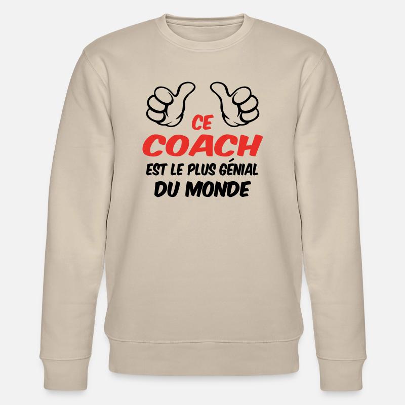 BESTER COACH - Stanley/Stella Unisex Bio-Sweatshirt CHANGER  - Beige