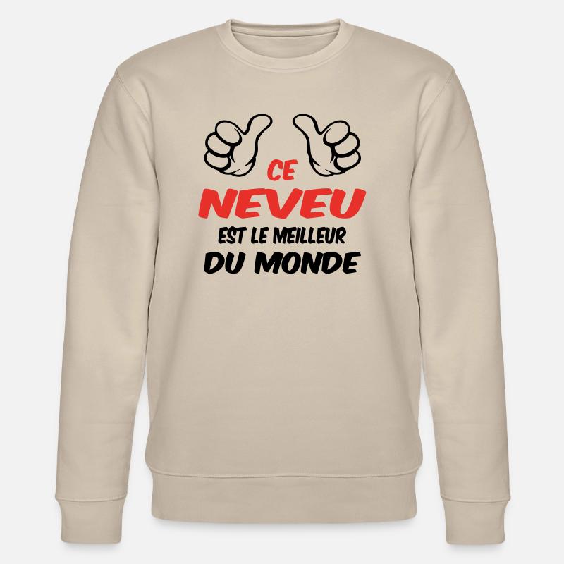 BESTER NEFFE - Stanley/Stella Unisex Bio-Sweatshirt CHANGER  - Beige
