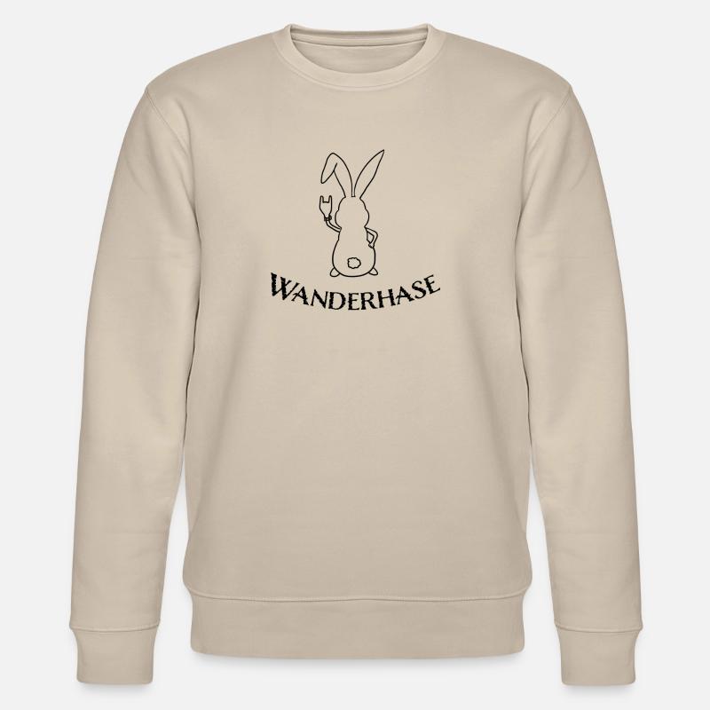Wanderhase - Stanley/Stella Unisex Bio-Sweatshirt CHANGER  - Beige