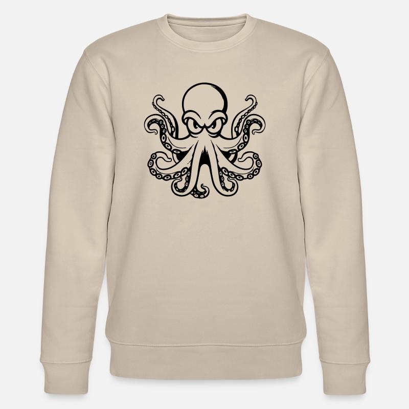 krake octopus - Stanley/Stella Unisex Bio-Sweatshirt CHANGER  - Beige