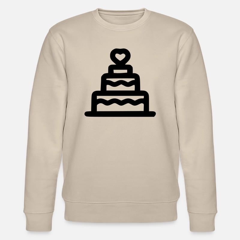 Herz-Torte - Stanley/Stella Unisex Bio-Sweatshirt CHANGER  - Beige