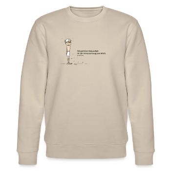 Körperliche Gesundheit - Stanley/Stella Unisex Bio-Sweatshirt CHANGER  - Beige - Vorne - Nik (191cm) & Marisol (170cm)