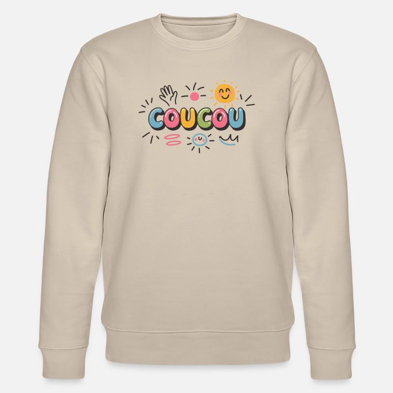 Fröhliches Design - Kuckuck - Stanley/Stella Unisex Bio-Sweatshirt CHANGER  - Beige