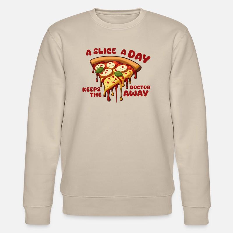 Pizza Pizza Pizza ! - Sweat bio CHANGER Stanley/Stella Unisexe - beige