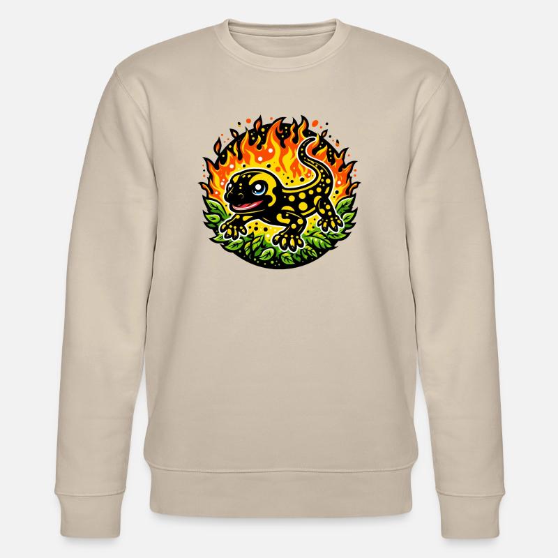 Salamandre de feu - Sweat bio CHANGER Stanley/Stella Unisexe - beige