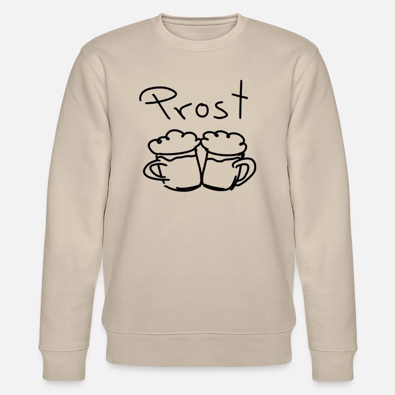 Prost - Wir stoßen an! - Stanley/Stella Unisex Bio-Sweatshirt CHANGER  - Beige