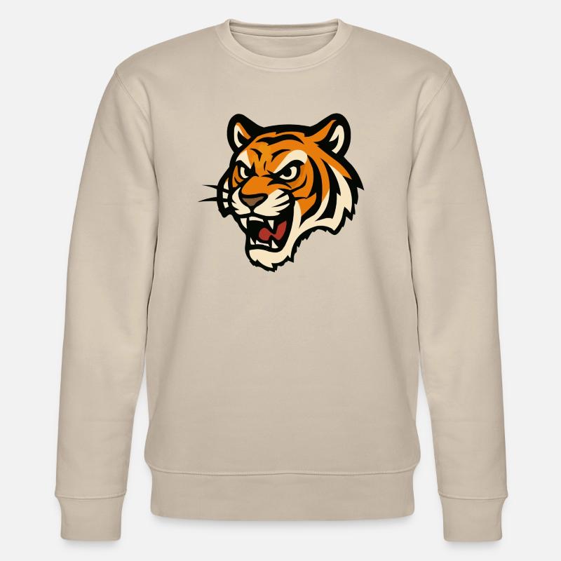 Bande dessinée Tiger - Sweat bio CHANGER Stanley/Stella Unisexe - beige