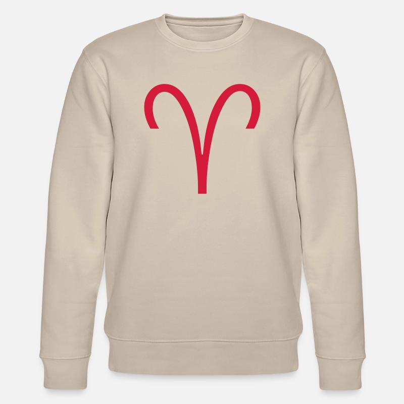 Sternzeichen: Widder - Stanley/Stella Unisex Bio-Sweatshirt CHANGER  - Beige