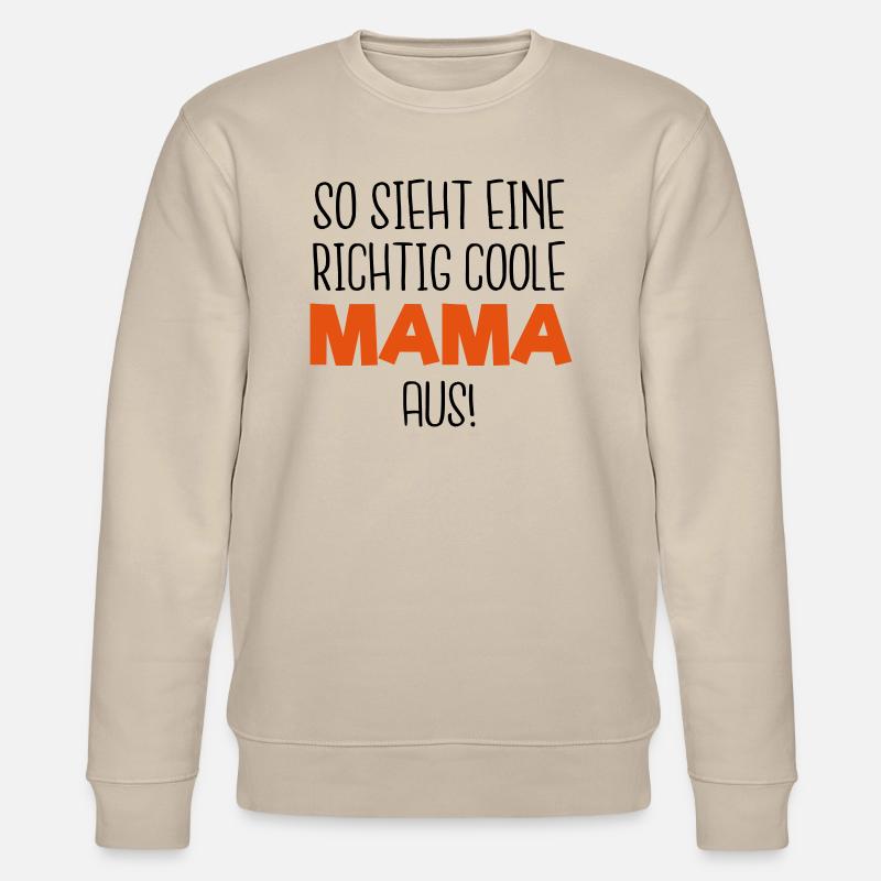 Coole MAMA - Stanley/Stella Unisex Bio-Sweatshirt CHANGER  - Beige