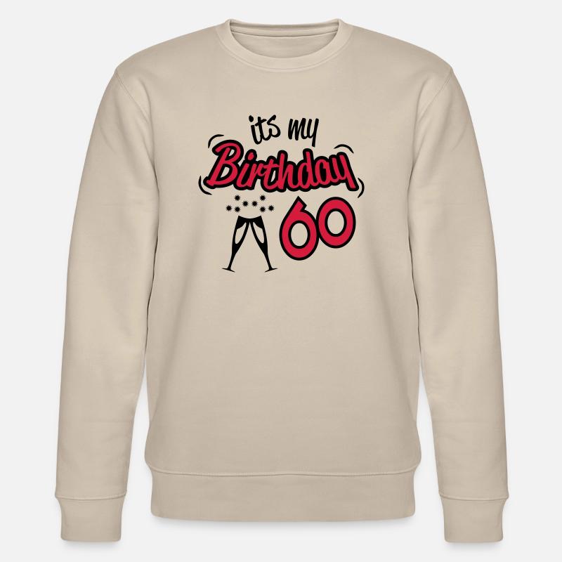 birthday_60 - Stanley/Stella Unisex Bio-Sweatshirt CHANGER  - Beige