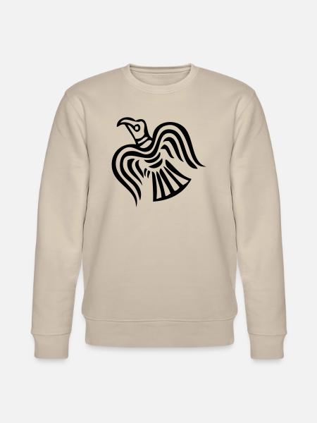 Wikinger Rabe Hugin - Stanley/Stella Unisex Bio-Sweatshirt CHANGER - Beige