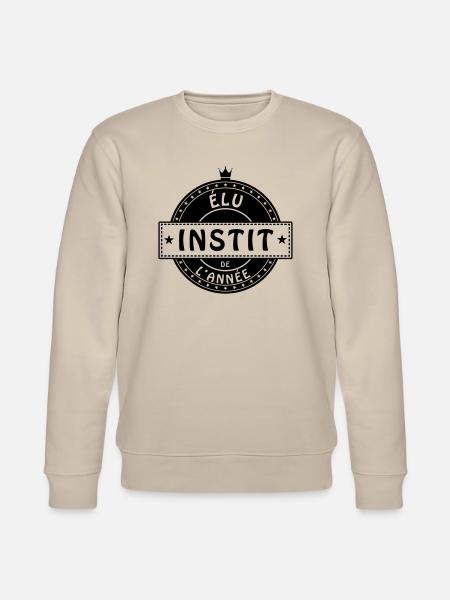 elu instit instituteur institutrice - Sweat bio CHANGER Stanley/Stella Unisexe - beige