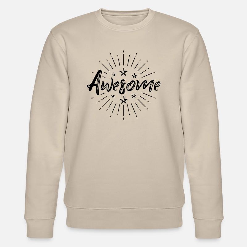 awesome - Stanley/Stella Unisex Bio-Sweatshirt CHANGER  - Beige