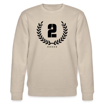 kranz 2 - Stanley/Stella Unisex Bio-Sweatshirt CHANGER  - Beige - Vorne - Nik (191cm) & Marisol (170cm)