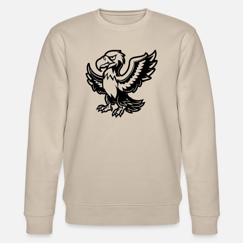 adler comic tier - Stanley/Stella Unisex Bio-Sweatshirt CHANGER  - Beige