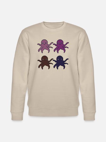 Octopus 4ply - Stanley/Stella CHANGER Unisex Organic Sweatshirt - beige