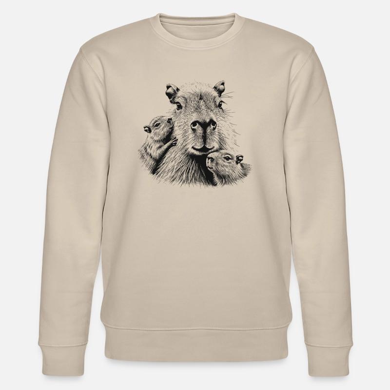 Capybara - Stanley/Stella Unisex Bio-Sweatshirt CHANGER  - Beige