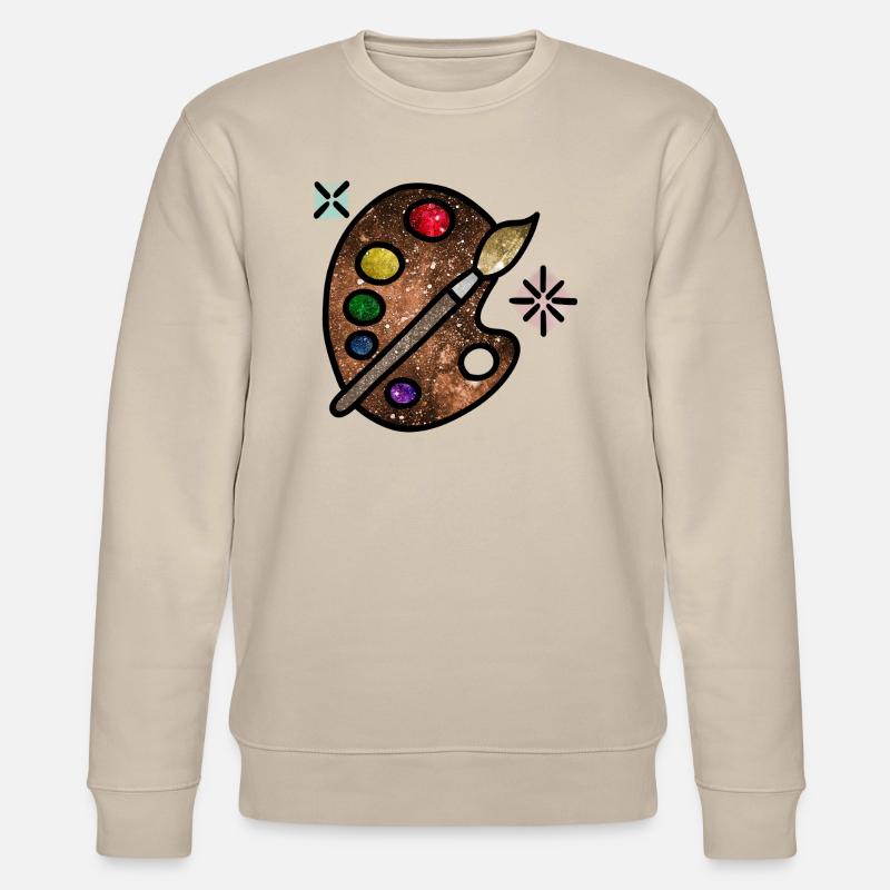 Kosmische Kunst - Stanley/Stella Unisex Bio-Sweatshirt CHANGER  - Beige
