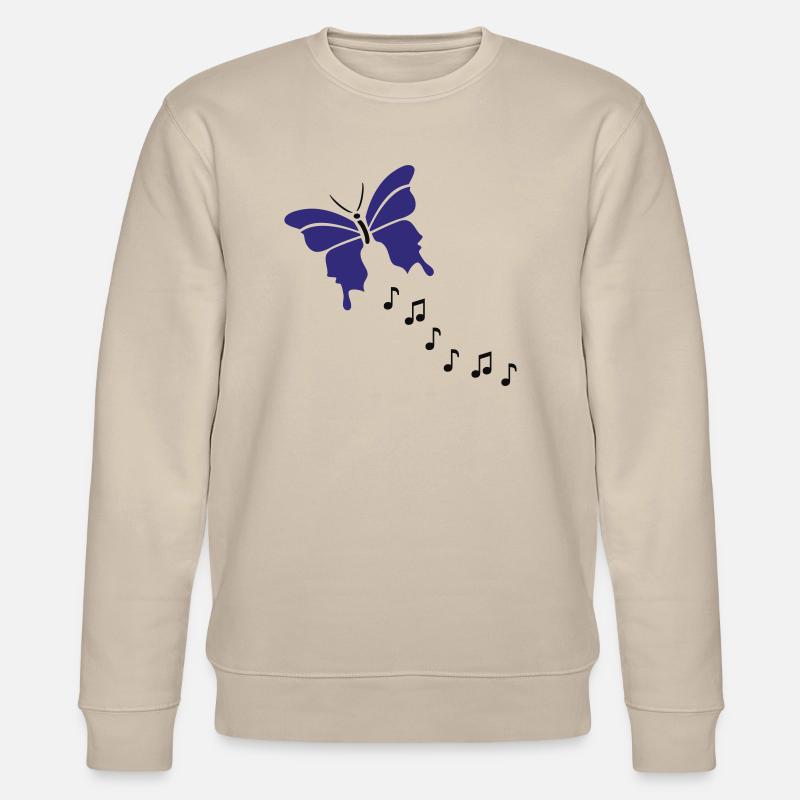 Schmetterling - Stanley/Stella Unisex Bio-Sweatshirt CHANGER  - Beige