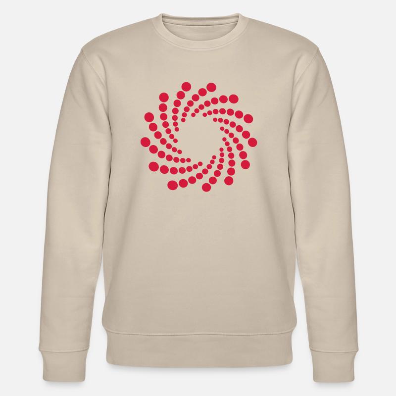 techno_circle___f1 - Stanley/Stella Unisex Bio-Sweatshirt CHANGER  - Beige