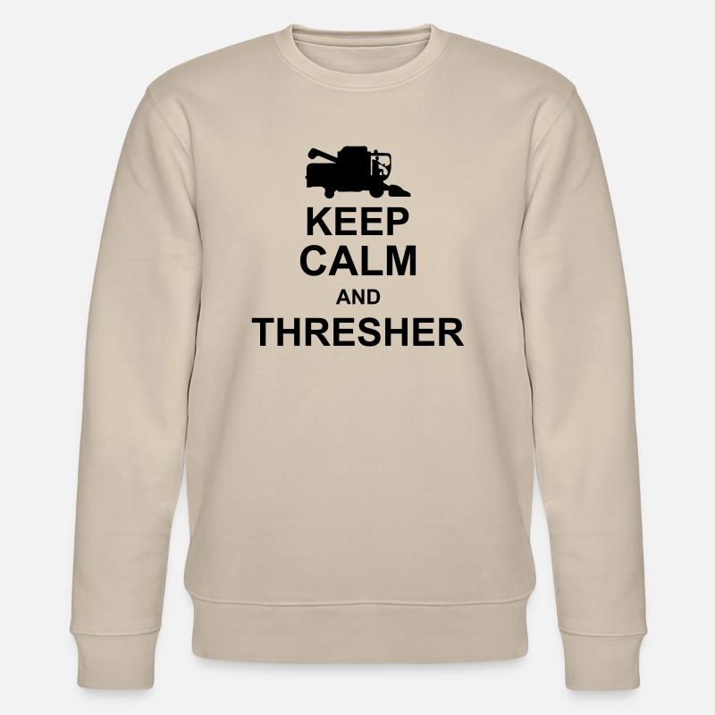 keep calm and thresher kg10 - Sweat bio CHANGER Stanley/Stella Unisexe - beige