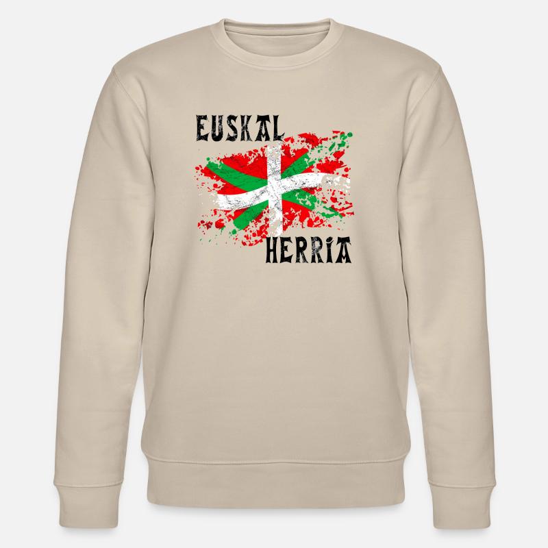 Pays Basque - Euskal Herria 21 - Sweat bio CHANGER Stanley/Stella Unisexe - beige