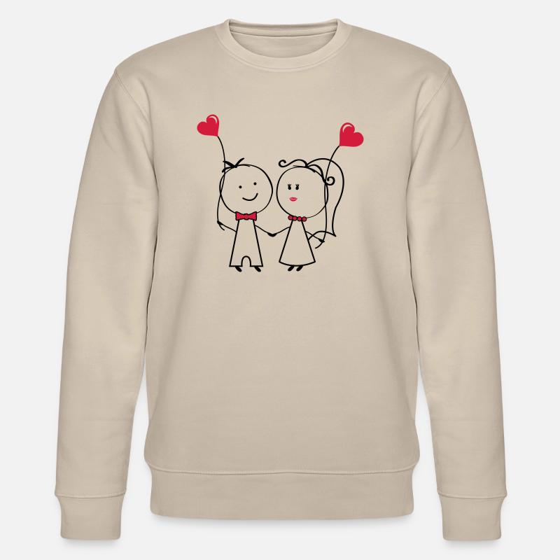 ehepaar_1 - Stanley/Stella Unisex Bio-Sweatshirt CHANGER  - Beige