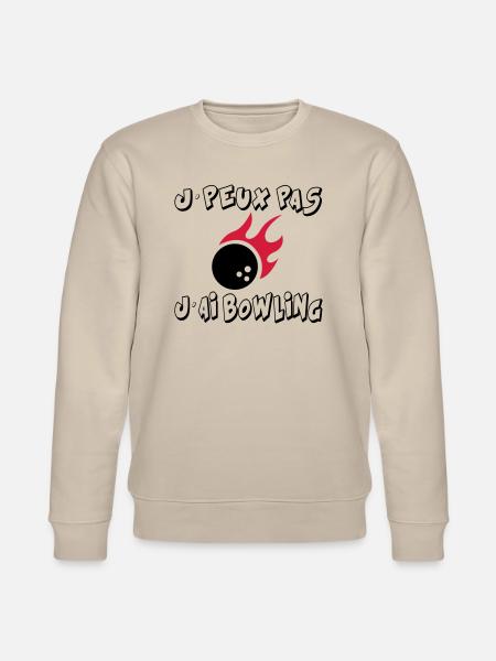 J'peux pas j'ai bowling - Sweat bio CHANGER Stanley/Stella Unisexe - beige