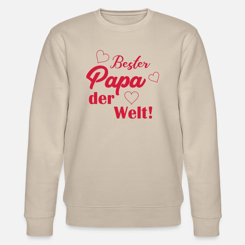 bester_papa_01 - Stanley/Stella Unisex Bio-Sweatshirt CHANGER  - Beige