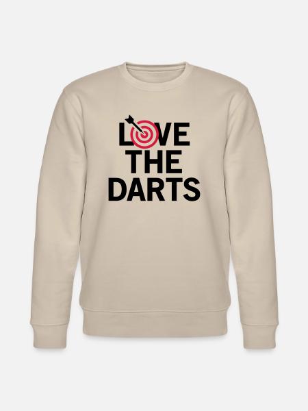Love The Darts 2 - Stanley/Stella Unisex Bio-Sweatshirt CHANGER  - Beige