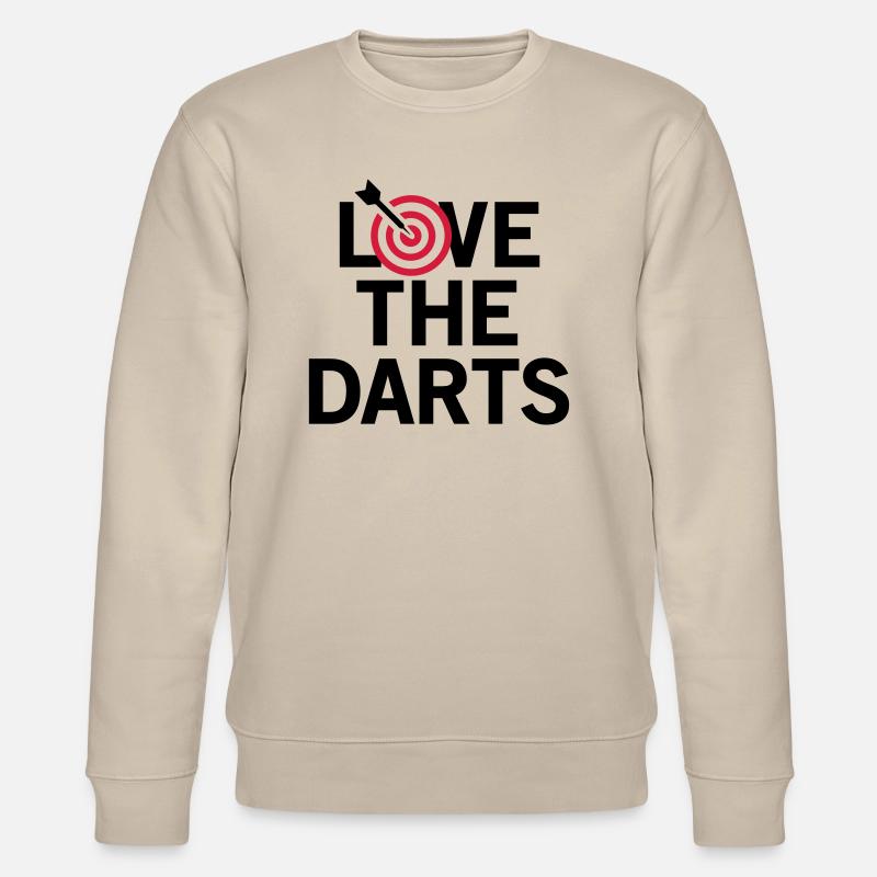 Love The Darts 2 - Stanley/Stella Unisex Bio-Sweatshirt CHANGER  - Beige